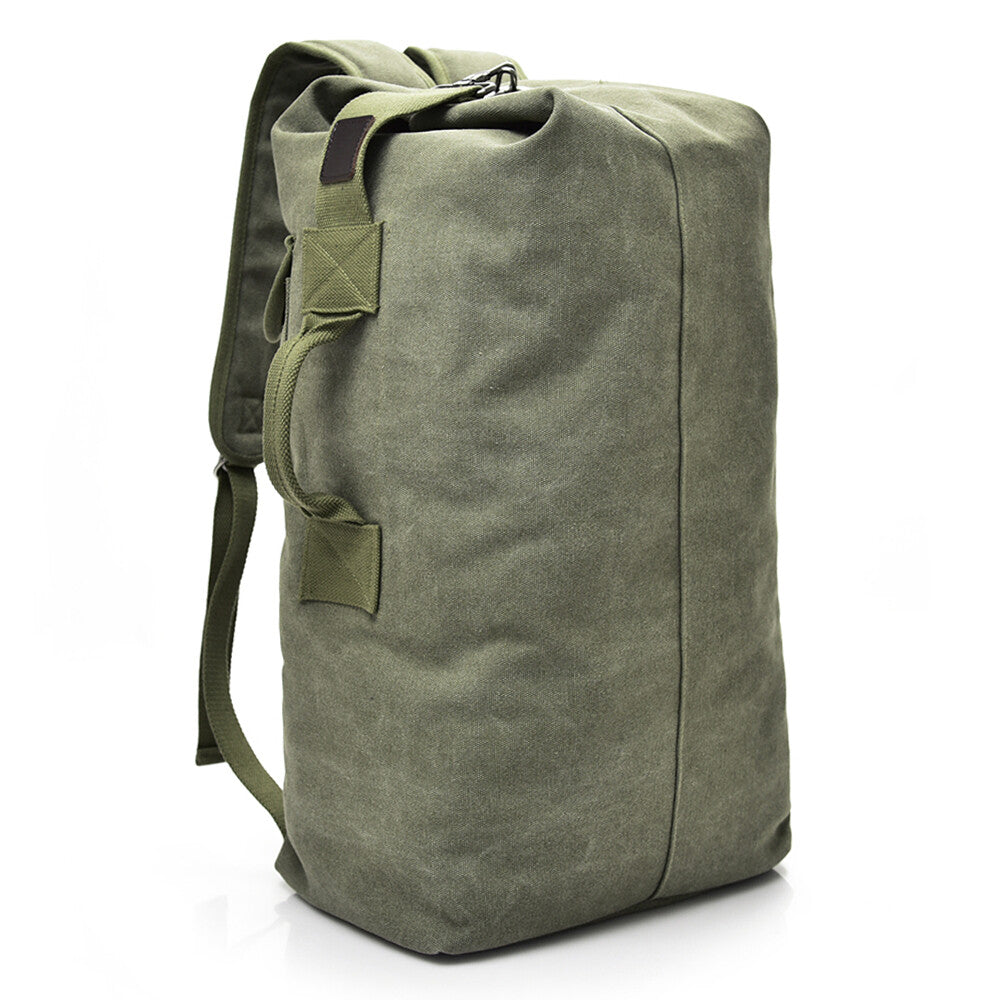 Men'S Outdoor Sports Bag Rucksack Canvas Backpacks School Bag Hiking Travel Back