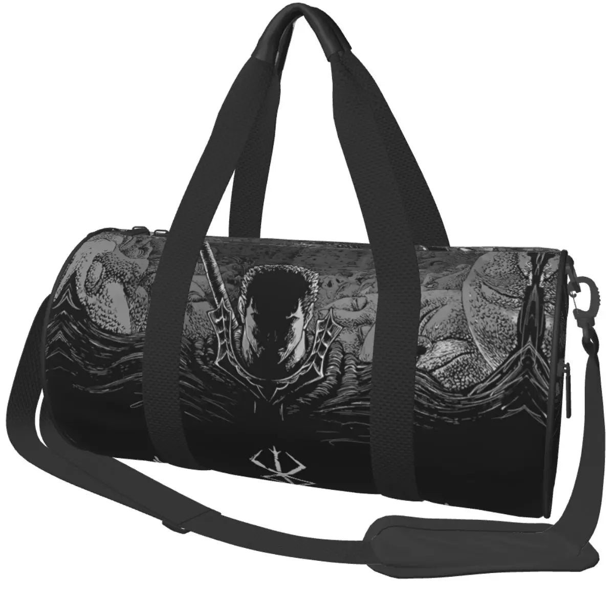 Gym Bag Japanese Anime Bereserk Sports Bag with Shoes Men'S Waterproof Custom Handbag Graphic Swimming Fitness Bag