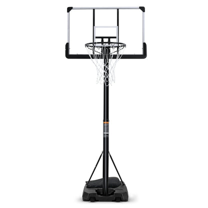 Portable Basketball Hoop Goal Basketball Hoop System Height Adjustable 7 Ft. 6 In..10 Ft. with 44 Inch Indoor Outdoor PVC Backboard Material